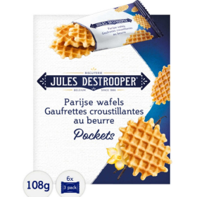 Jules Destrooper Paris Wafers Butter Pocket 108g