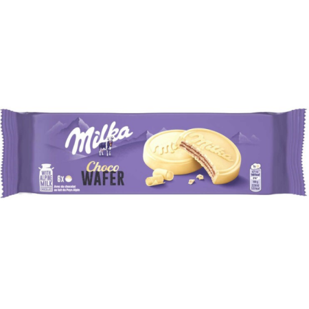 Milka Chocolate Waffles White 180g