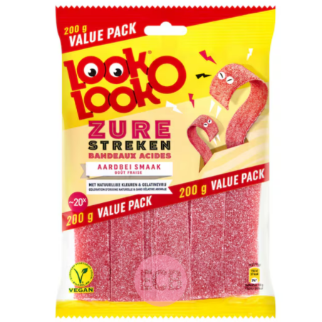 LookOLook Bonbons Bandeaux Fraise 200g