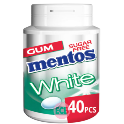 Mentos Chewing gum Blanc Menthe verte 60g