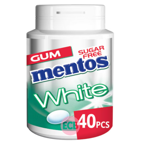 Mentos Chewing gum Blanc Menthe verte 60g