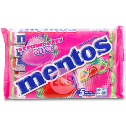 Mentos Dragees  Strawberry Mix 190g