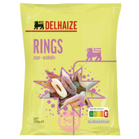 Delhaize Bonbons Acidules Goût fruits 250g