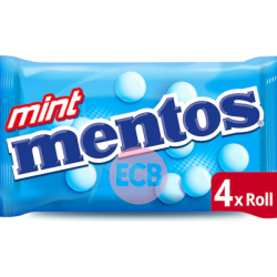 Mentos Dragees Mint 4 Rouleaux 160g
