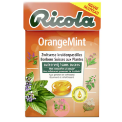 Ricola Bonbons aux plantes OrangeMint Sans sucre 50g
