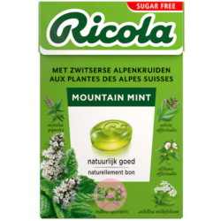 Ricola Pastilles aux plantes Menthe montagne Sans sucre 50g