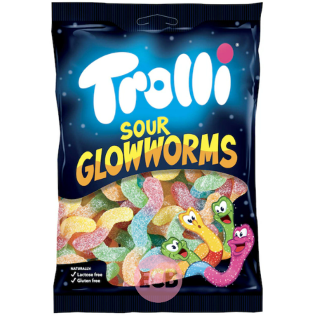 Trolli Bonbons Sour Glowworms 200g