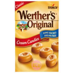 Werther's Original Bonbons A la creme Sans sucres 42g