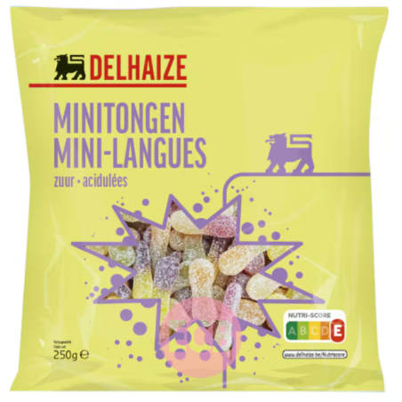 Delhaize Bonbons Langue Acidule 250g