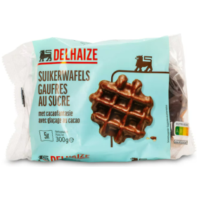 Delhaize Waffles Sugar-Chocolate 5 x 60g
