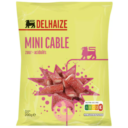 Delhaize Bonbons Mini cable Acidule 200g