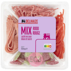 Delhaize Bonbons Mix Rouge 500g