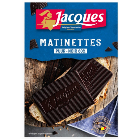 Jacques Chocolate Dark Matinettes 60% 128g