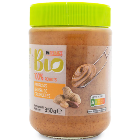 Delhaize Organic Peanut Butter Organic 350 gr