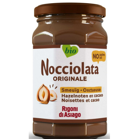Nocciolata hazelnuts Palm oil free Organic 250 gr
