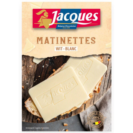 Jacques Chocolate White Matinettes 128g