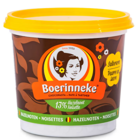Boerinneke Spread Hazelnuts Low in sugar 400g