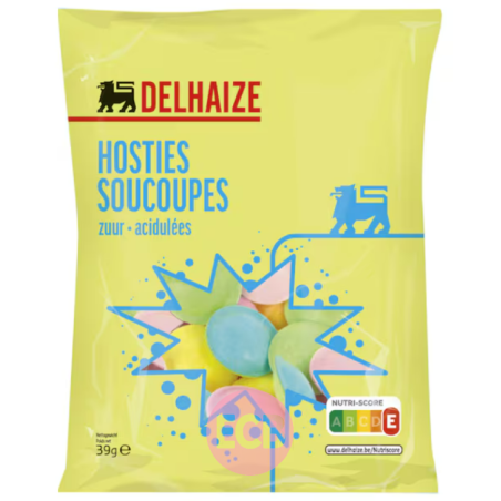 Delhaize Bonbons Soucoupe Acidule 39g