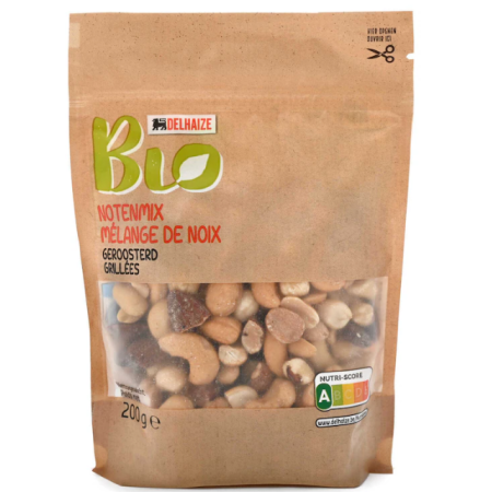 Delhaize Organic Mix roasted nuts organic 200 gr