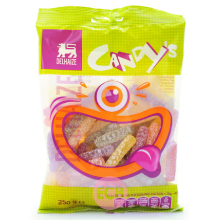 Delhaize Bonbons Sticks acidules 250