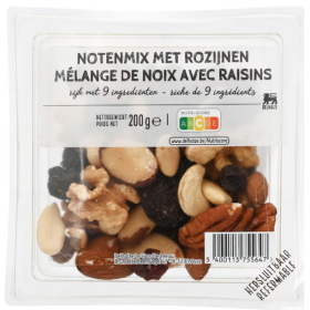 Delhaize Walnuts and raisins 200g