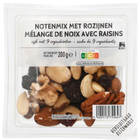 Delhaize Walnuts and raisins 200g