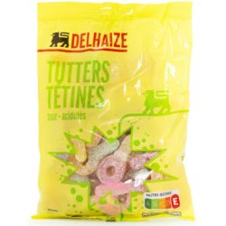Delhaize Bonbons Tetines acidulees 250g