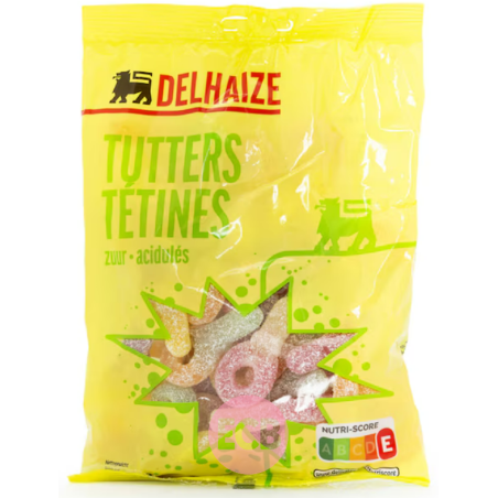 Delhaize Bonbons Tetines acidulees 250g