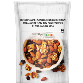 Delhaize Nuts with cranberries raisins 200g