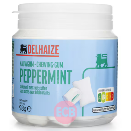 Delhaize Chewing gum Peppermint Fourre 98g