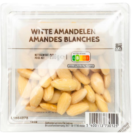Delhaize Almonds White 200g