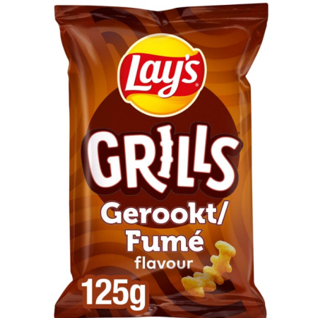 Lay’s  Grills Smoked Snacks Chips 125 gr