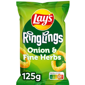 Lay’s Ringlings Onion & Fine Herbs Snacks Chips 125 gr