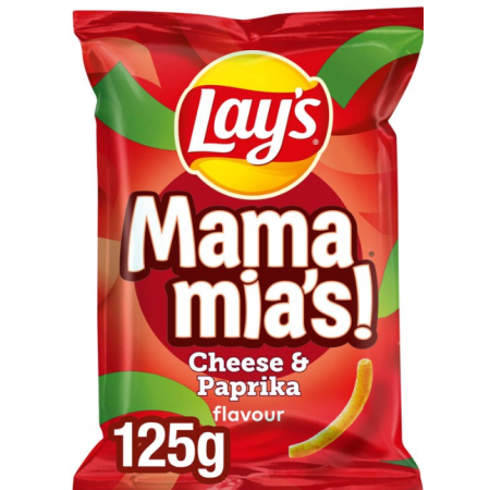 Lay’s Mama Mia's Paprika Cheese Snacks Chips 125 gr
