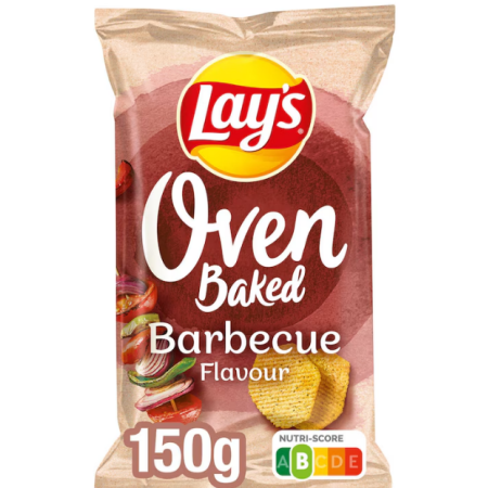 Lay’s Oven Baked BBQ Ribbed Chips 150 gr