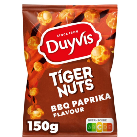 Duyvis Crac a Nut Tiger BBQ Paprika Nuts Peanuts 150 gr