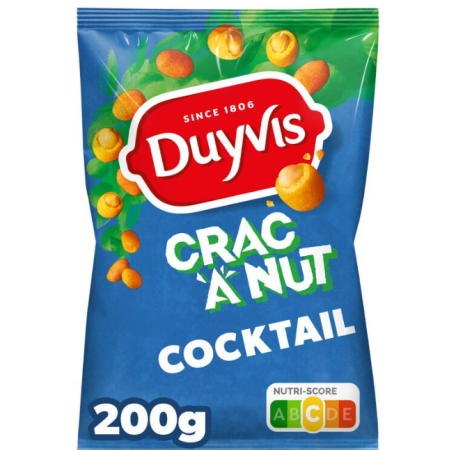 Duyvis Crac a Nut Cocktail Nuts Peanuts 200 gr