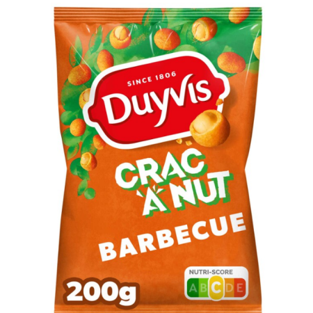 Duyvis Crac a Nut BBQ Nuts Peanuts 200G