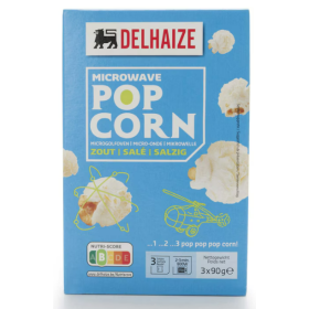 Delhaize Popcorn Salt Microwave 3 x 90 gr