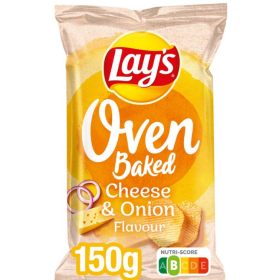 Lay’s Oven Baked Chips Cheddar Onion 150 gr