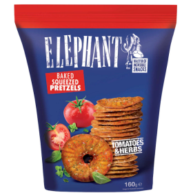 Elephant Pretzels Tomato & Herbs 160 gr
