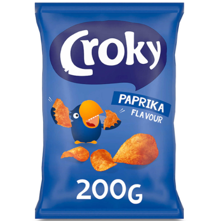 Croky Chips Paprika 200 gr