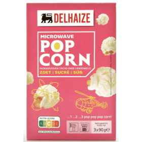 Delhaize Popcorn Sweet Microwave 3 x 90 gr