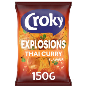 Croky Explosions Chips Thai Curry 150 gr