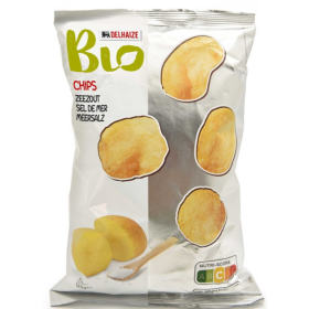 Delhaize Organic Chips Salt Organic 125 gr