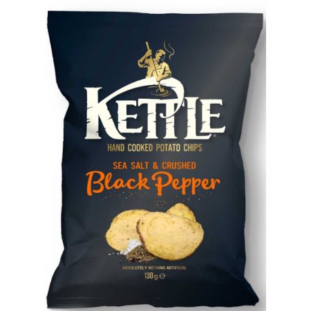 Kettle Chips Black Pepper 130g