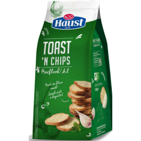 Haust Toast 'n chips  Garlic 125 gr
