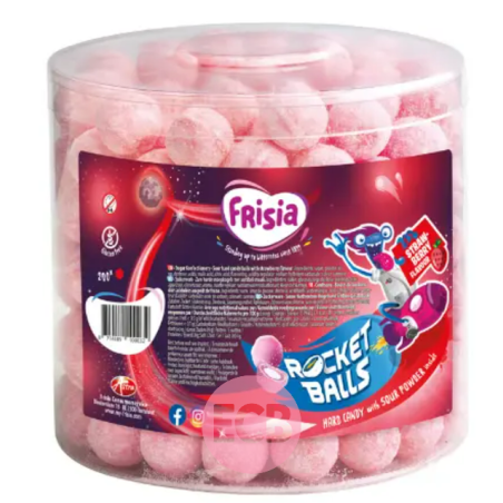 Frisia Rocket Balls Fraise - 200 pieces 200g