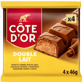 Côte d'Or Chocolate Double Milk 4 x 46g