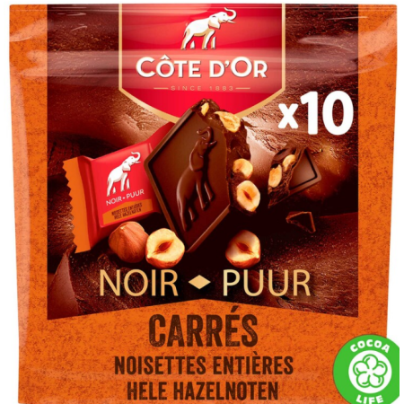 Côte d'Or Square Dark Chocolate Nuts 200g